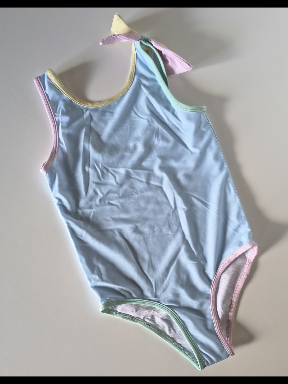 NEW Busy Bee Smock Colorblock One Piece Swimsuit • Size 8